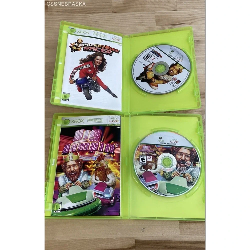 PocketBike‎ Racer Big Bumpin' 2 Xbox Xbox 360 Game Lot Burger King CIB